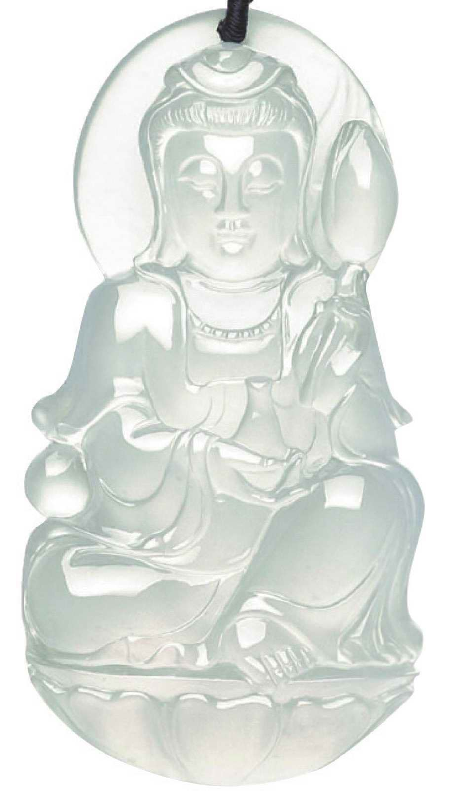 玻璃种翡翠观音